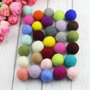 10pcs/lot 2cm DIY Wool Felt Balls Round Wool Felt Balls Pom Poms Mixed ColorBX
