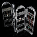 Clear Acrylic Earrings Necklace Jewelry Display Rack Stand Organizer Holder WSC