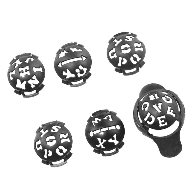 1 Set 6Pcs Golf Ball Line Marker Templates,Drawing Alignment Tool DIY