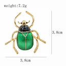 Cute Beetle Brooches Unisex Enamel Brooch Pin Fashion Insect Winter Coat Ac