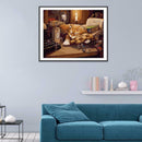 5D DIY Full Drill Diamond Painting Sleeping Cat Cross Stitch Embroidery Kit
