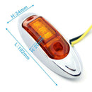 4x Waterproof Amber Yellow 3LED Side Marker Lights for Trailer Truck Bo GYT
