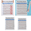 Bass Guitar Chord Practice Chart Fingering Practice  S  21x28cm