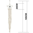 Weaving  with Iron Stars Pure Cotton Rope Macrame Boho Craft
