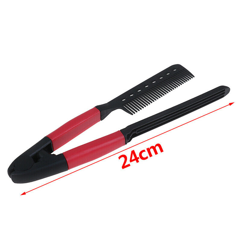 1PC Beauty Hair Comb Hair Straightening Comb Brush V Shape Folding Styling 3C