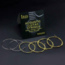6pcs Acoustic Guitar Brass Strings Replacement Full Set Steel Core Plated