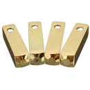 4pcs luxury metal aglet shoelace screw replacement color: Golden
