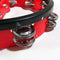 Tambourine Stainless Steel Jingles Drum/Guitar Accompaniment Parts Red