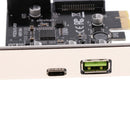 Hot USB 3.1 Type C Port PCI-E Expansion Adapter Card for Vista Win 7