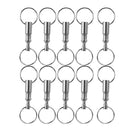 Removable Pull Apart Keychain Key Ring (10 Pack)