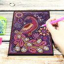 DIY Peafowl Special Shaped Diamond Painting 50 Pages A5 Students Sketchbook