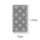 1x Rhombus Grid Cutting Die Stencil Scrapbooking Album Paper Card Handmade Decor