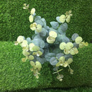 16 Heads Eucalyptus Bouquet Branches Silk Artificial Leaves Flower Decorati