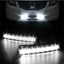 Car Light 8 LED DRL Fog Driving Daylight Daytime Running White Lamp  JR