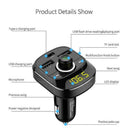 Car Bluetooth FM Transmitter MP3 Player Hands Free Audio Auto Accessories