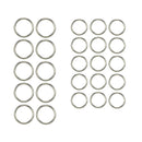 50Pcs/Set Starfish Pendant Dreadlock Hair Braid Pins Rings Clip DIY Cuff Jewel`m