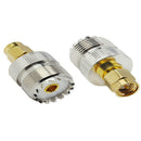 3pcs SMA Male to UHF SO-239 SO239 Female Jack Plug Connector RF Coaxial Adapter