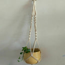 2PC Macrame Plants Hanger Hook 4 Legs Retro Flower Pot Hanging Rope Holder