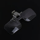 2X Magnifier Glasses Lightweight Magnifying Glass w/ Clip For Needlework Reading