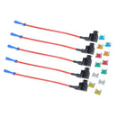 12 Pieces Car Truck Boat 5A-30A Mini Fuses with Add-a-circuit Fuse Holders