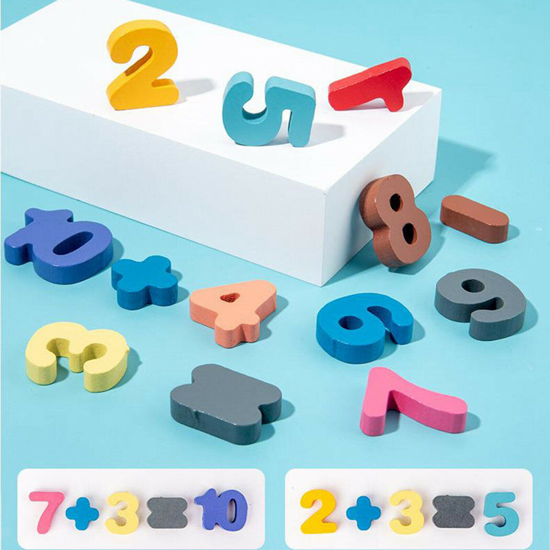 Wooden Puzzles for Toddlers, 7-in-1 Alphabet Shape Number Sorting Fishing Game