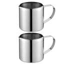 2pc Stainless Steel Espresso Milk Frothing Pitcher Coffee Latte Caraft Cup