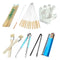 8Pcs Set Long Skewers Kitchen Outdoor BBQ Tools BBQ Grill Accessories