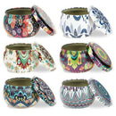 6Pcs Candle Tin Jars Candle Making Set Holder Storage Case for Dry Storage