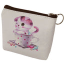 Women Girls Cute Zip Leather Coin Purse Wallet Bag Change Pouch Key Card Ho Y3E8