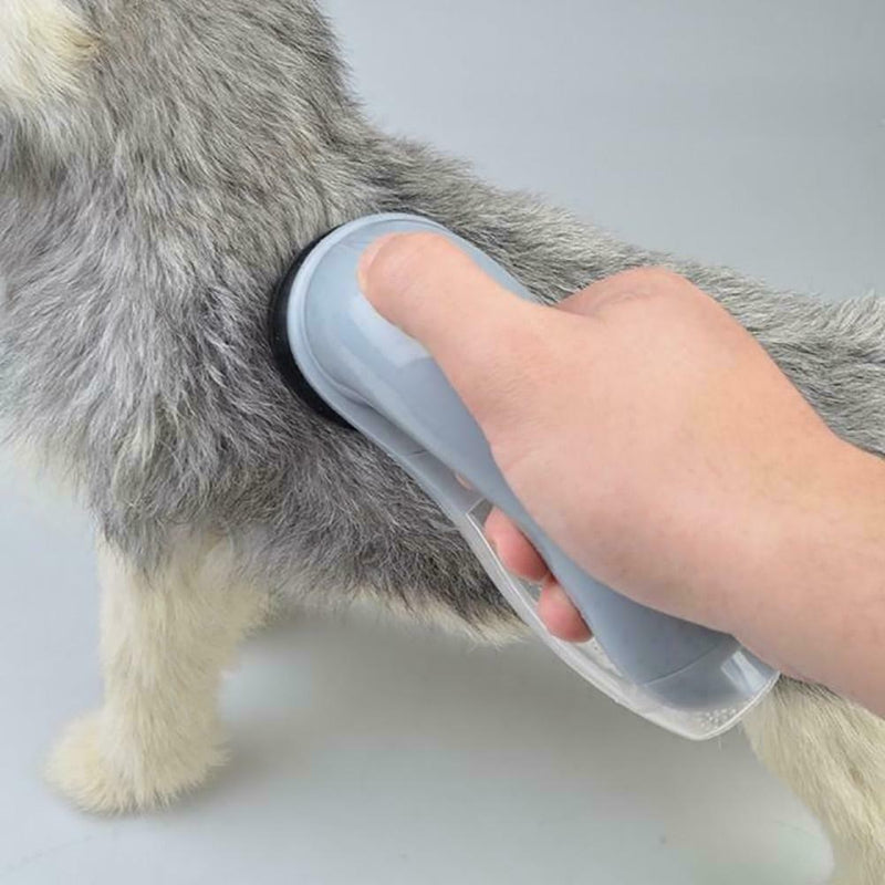 Electric Pet Hair Remover Brush Grooming Comb Cat Dog Fur Shedding Vacuum C K1B0