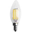 Dimmable E12 6W COB Edison Candle Flame Filament LED Light Bulb Lamp 10*3.5 U2T4