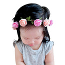 Baby Kids Girls Beautiful Rose Headband Stretchable Hairband Head Wrap