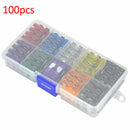 100 PCS Auto Car Assorted Standard Blade Fuse Assortment Kits Sets 2A-35A AU