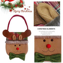 Christmas Cute Elk Candy Bag Handbag Home Party Decor Gift Bag (Light Brown