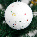 Christmas Tree Decoration Ball 6cm Bubble Star Christmas Ball Pendant 6 Pack