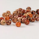 100 pcs round printed wooden beads, DIY jewelry loose beads beads A6A7