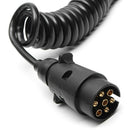 2M 7 Pin Car Towing Trailer Light Board Extension Cable Lead Truck Plug Soc