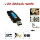 U-Disk Digital Audio Voice Recorder Pen Charger USB Flash Drive Up to 32GB  X9V5