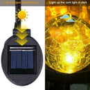 Waterproof Solar Lamp Ground Led Landscape Garden Wrought Wand Shaped Iron D6O5