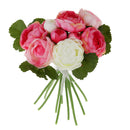 Artificial 13-Head Jasmine Silk Flowers Wedding Photography Craft Rose Red