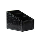Luxury Leather Desktop Remote Control/Tv Guide Organizer Box Makeup Cosmeti