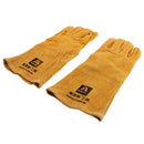 Pair Lightweight Tig Mig Welding Heat Resistant Work Gloves Cowhide leather