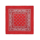 Set of 3 bandanas Paisley Man and Woman 57 x 57 cm Black + Red + navy blue H7L5