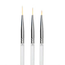 Nail Art Tiny Thin Fine Liner Acrylic Decor Pen Brush Painting Drawing Tool 3Pcs