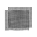 2 Pcs Barbecue Grill Mats Baking Mat, Back Rectangular and Non-Stick Coatin