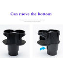Car Center Console Dual Cup Holder Expander, 2 In 1 Multifunctional 2 Cup M C2S4