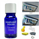 Car Headlight Lens Restoration System Repair Plastic Light Polishing Cleaner Kit