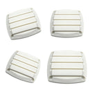 4xWhite Plastic Mini Boat Round louvred Hose Hull Air Vent Grille 3inch 76mm