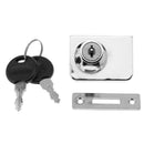 Hardware Drawer Lock Kids Safety Lock Desk Wardrobe Cabinet Locker w/ 2 Keys