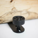 Barn Door Floor Guide Stay Roller, Fully Adjustable With Longer Slot, Black
